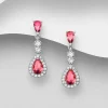 PREMIUM COLLECTION | Ingrid-ylelliset hopeakorvakorut (ruusunpunainen)