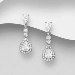 PREMIUM COLLECTION | Ingrid-ylelliset hopeakorvakorut (kirkas)