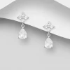 PREMIUM COLLECTION | Juliette -pisaranmuotoiset hopeakorvakorut