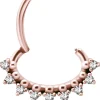 PREMIUM COLLECTION | Kivellinen ruusukulta septum & daith clicker