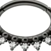 PREMIUM COLLECTION | Kivellinen musta septum & daith clicker