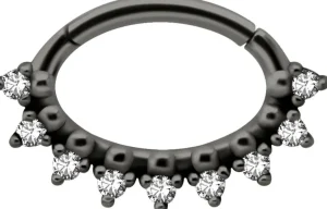 PREMIUM COLLECTION | Kivellinen musta septum & daith clicker