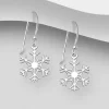 PREMIUM COLLECTION | Kuura -lumihiutalehopeakorvakorut