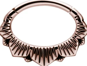 PREMIUM COLLECTION | Lootus -ruusukulta septum & daith clicker