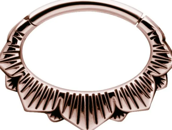 PREMIUM COLLECTION | Lootus -ruusukulta septum & daith clicker