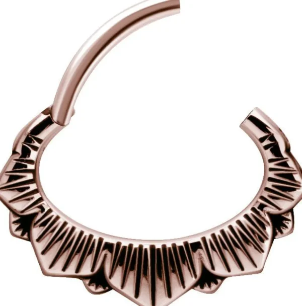 PREMIUM COLLECTION | Lootus -ruusukulta septum & daith clicker