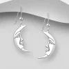 PREMIUM COLLECTION | Moon -kuunsirppihopeakorvakorut