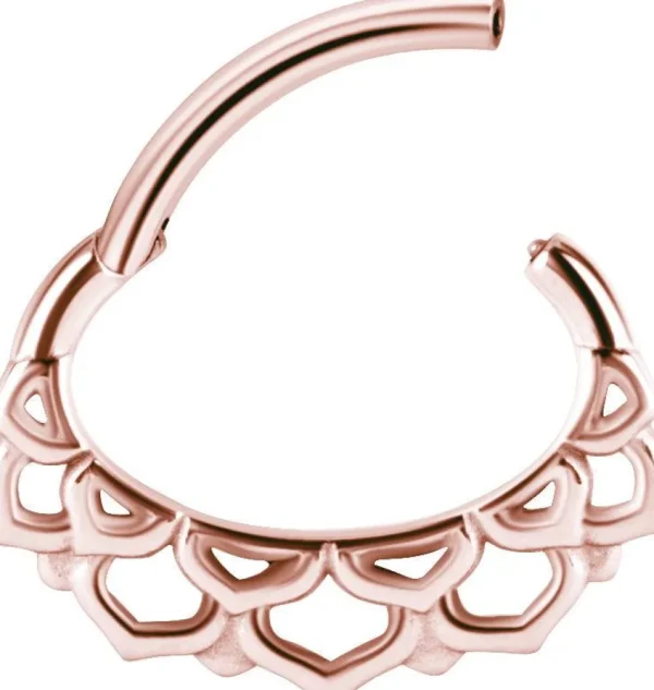 PREMIUM COLLECTION | Pitsi ruusukulta septum & daith clicker