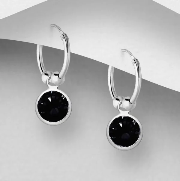 PREMIUM COLLECTION | Sara -2 in 1 hopearenkaat mustalla kivellä