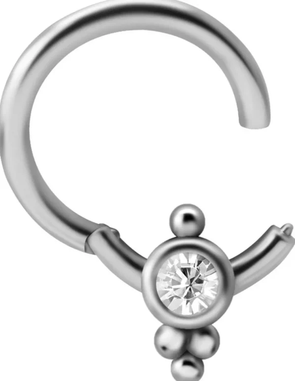 PREMIUM COLLECTION | Siro smiley koriste-clicker iensuojalla (hopea)
