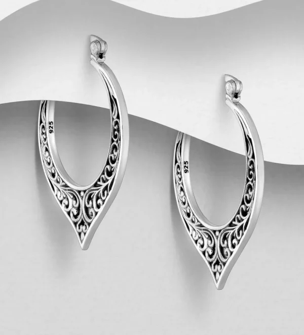 PREMIUM COLLECTION | Boho Swirl -koristeelliset boheemit hopearenkaat