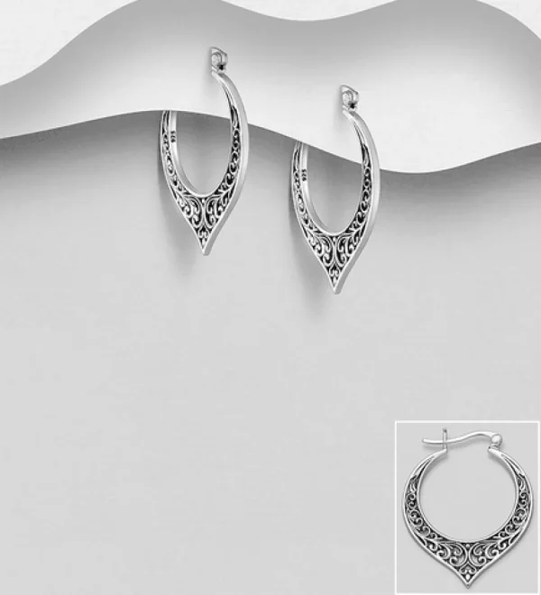 PREMIUM COLLECTION | Boho Swirl -koristeelliset boheemit hopearenkaat
