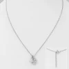 PREMIUM COLLECTION | Clover -hopeakaulakoru onnenapila riipuksella