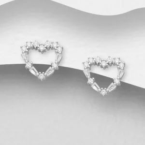 PREMIUM COLLECTION | Emmy -hopeiset sydännapit kristalleilla