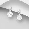 PREMIUM COLLECTION | Greta -pienet hopeiset korvakorut taotulla pinnalla