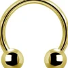 PREMIUM COLLECTION | Hevosenkenkä 3mm palloilla (kulta)