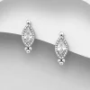 PREMIUM COLLECTION | Irene -hopeiset kirkkaat nappikorvakorut