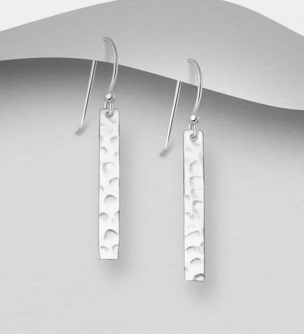 PREMIUM COLLECTION | Iris -hopeiset modernit roikkuvat korvakorut