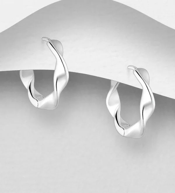 PREMIUM COLLECTION | Iris -pienet kierteiset hopearenkaat