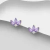 PREMIUM COLLECTION | Isabel -violetit hopeanapit kristalleilla