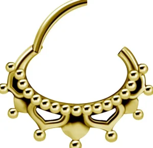PREMIUM COLLECTION | Itämainen kulta septum & daith clicker