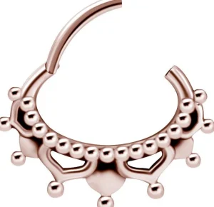 PREMIUM COLLECTION | Itämainen ruusukulta septum & daith clicker
