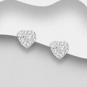PREMIUM COLLECTION | Jasmine -hopeiset sydännapit kristalleilla