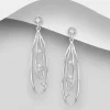 PREMIUM COLLECTION | Joline -roikkuvat hopeiset kirkkaat korvakorut