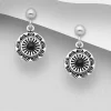 PREMIUM COLLECTION | Juni -boheemit mustakiviset hopeakorvakorut