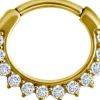 PREMIUM COLLECTION | 24K siro kulta & zirconia clicker