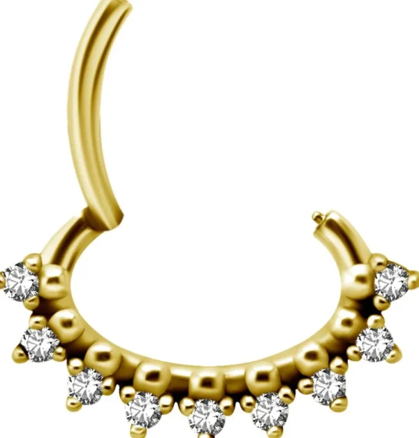 PREMIUM COLLECTION | Kivellinen kulta septum & daith clicker