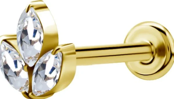 PREMIUM COLLECTION | Lehtimäinen labret (kulta)
