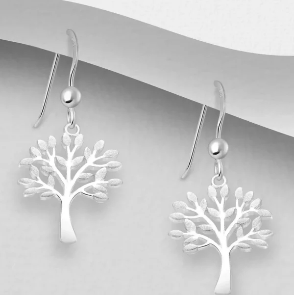 PREMIUM COLLECTION | Lili -hopeiset korvakorut harjatulla mattapinnalla