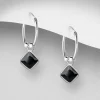 PREMIUM COLLECTION | Lina -2 in 1 hopearenkaat mustalla kivellä