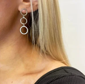PREMIUM COLLECTION | Lisa -hopeiset kirkkaat modernit korvakorut