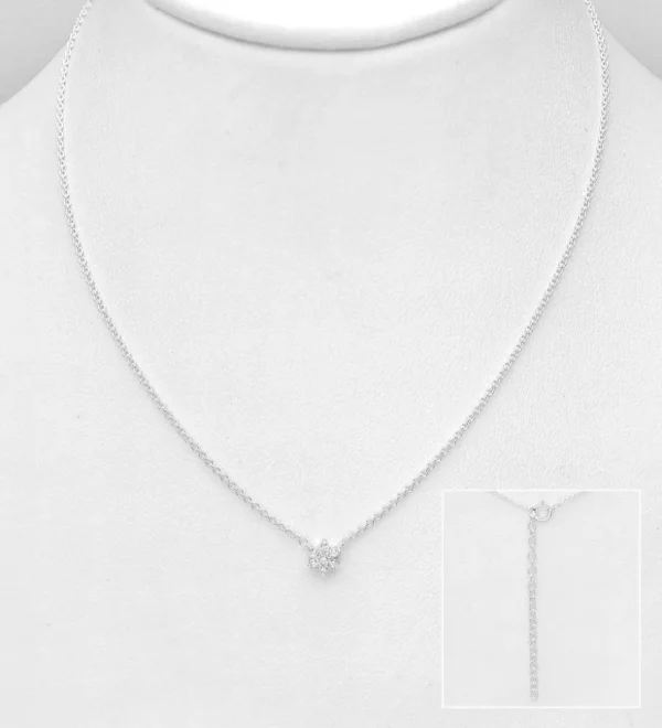 PREMIUM COLLECTION | Livia -hopeakaulakoru kirkkaalla kukkariipuksella