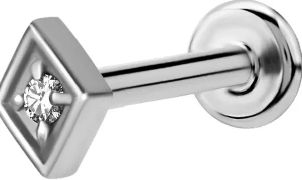 PREMIUM COLLECTION | Minimalistinen hopeanvärinen siro labret