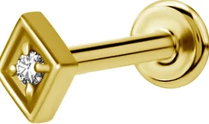 PREMIUM COLLECTION | Minimalistinen kullanvärinen siro labret