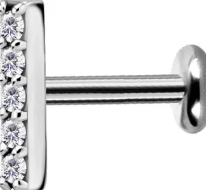 PREMIUM COLLECTION | Minimalistinen palkki labret (hopea)