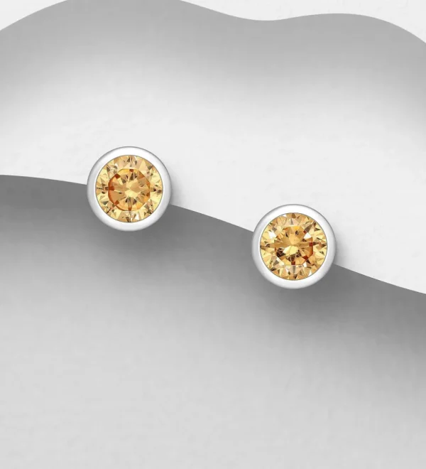 PREMIUM COLLECTION | Moa -hopeiset beiget nappikorvakorut
