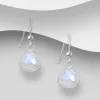 PREMIUM COLLECTION | Mona -hopeiset kuukivi korvakorut