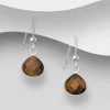 PREMIUM COLLECTION | Mona -hopeiset tiikerinsilmä korvakorut