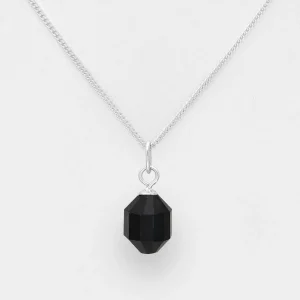 PREMIUM COLLECTION | Nea -hopeakaulakoru musta spinelli luonnonkivellä
