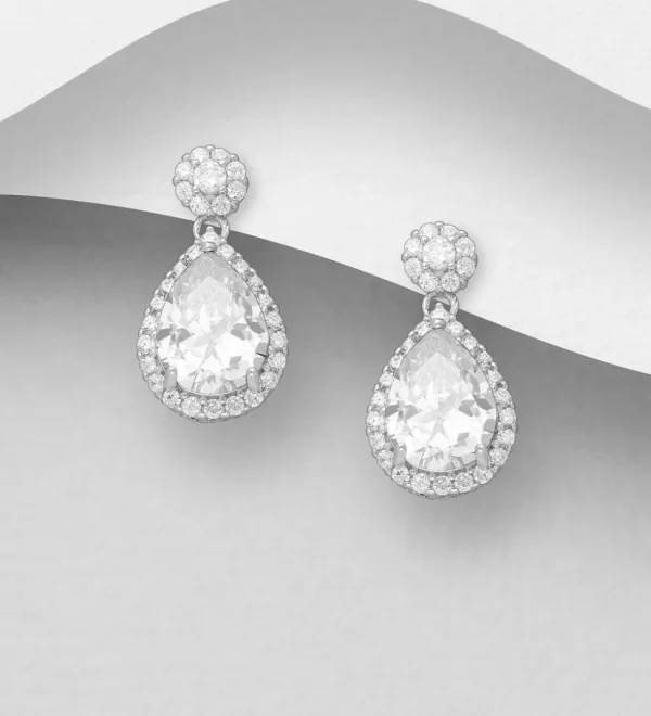 PREMIUM COLLECTION | Pisara -hopeakorvakorut kirkkaalla kivellä