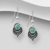 PREMIUM COLLECTION | Sani -boheemit turkoosikiviset hopeakorvakorut