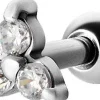 PREMIUM COLLECTION | Siro kolmekivinen barbell (hopea)
