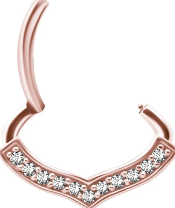 PREMIUM COLLECTION | Siro ruusukulta septum & daith clicker