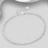 PREMIUM COLLECTION | Susan -kirkas hopeinen strassirannekoru