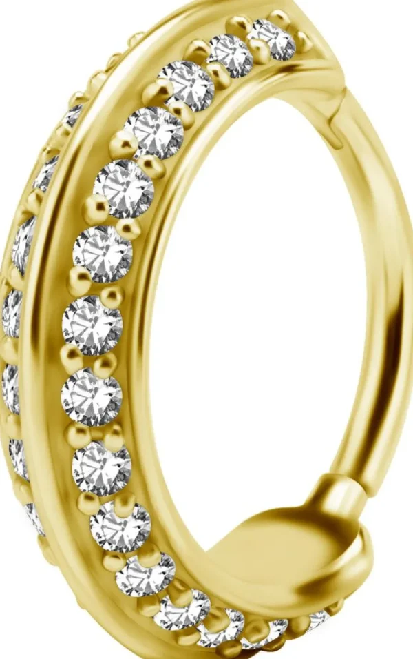 PREMIUM COLLECTION | Upea kirkaskivinen kaksipuolinen clicker (kulta)