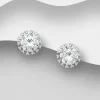 PREMIUM COLLECTION | Ursula -kirkkaat hopeanapit kristalleilla